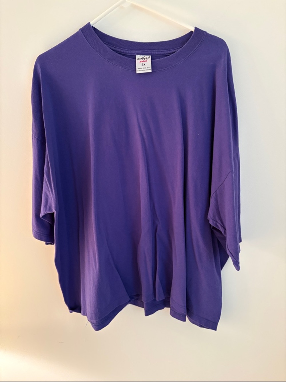 City Chic Purple Oversized Tee